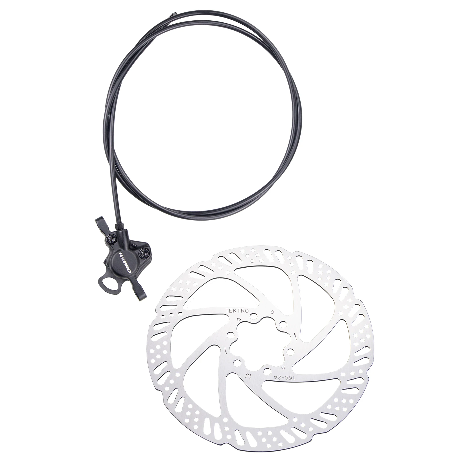 Bicycle spare parts disc brake set front and rear hydraulic disc brake