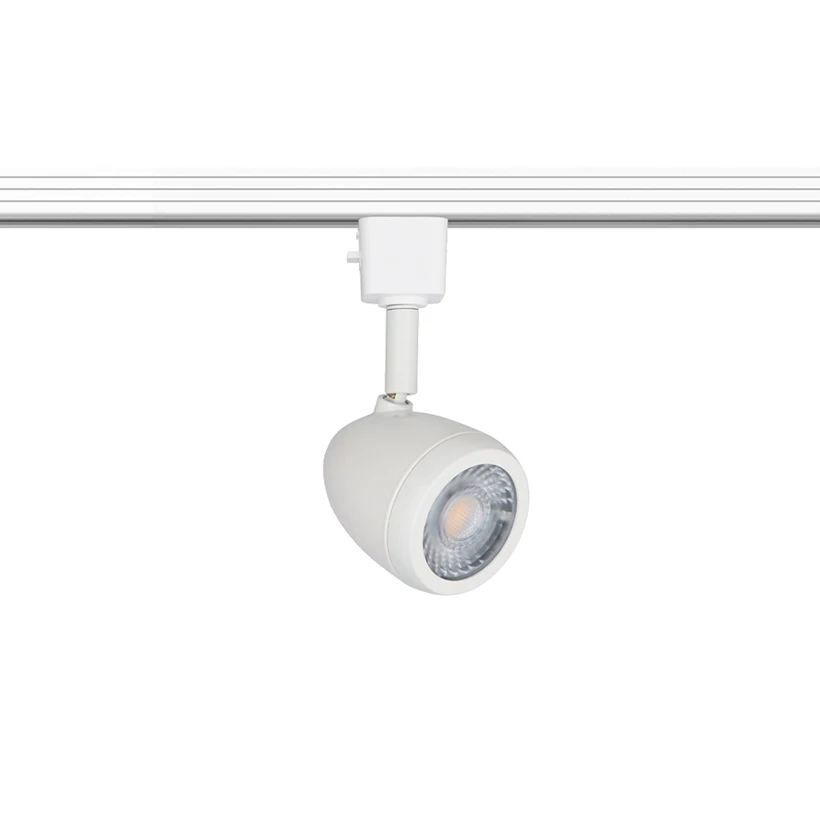 Commercial Indoor Lighting White Rail Mounted 350 Beam Angle Tunable Plastic Ceiling Track Lights