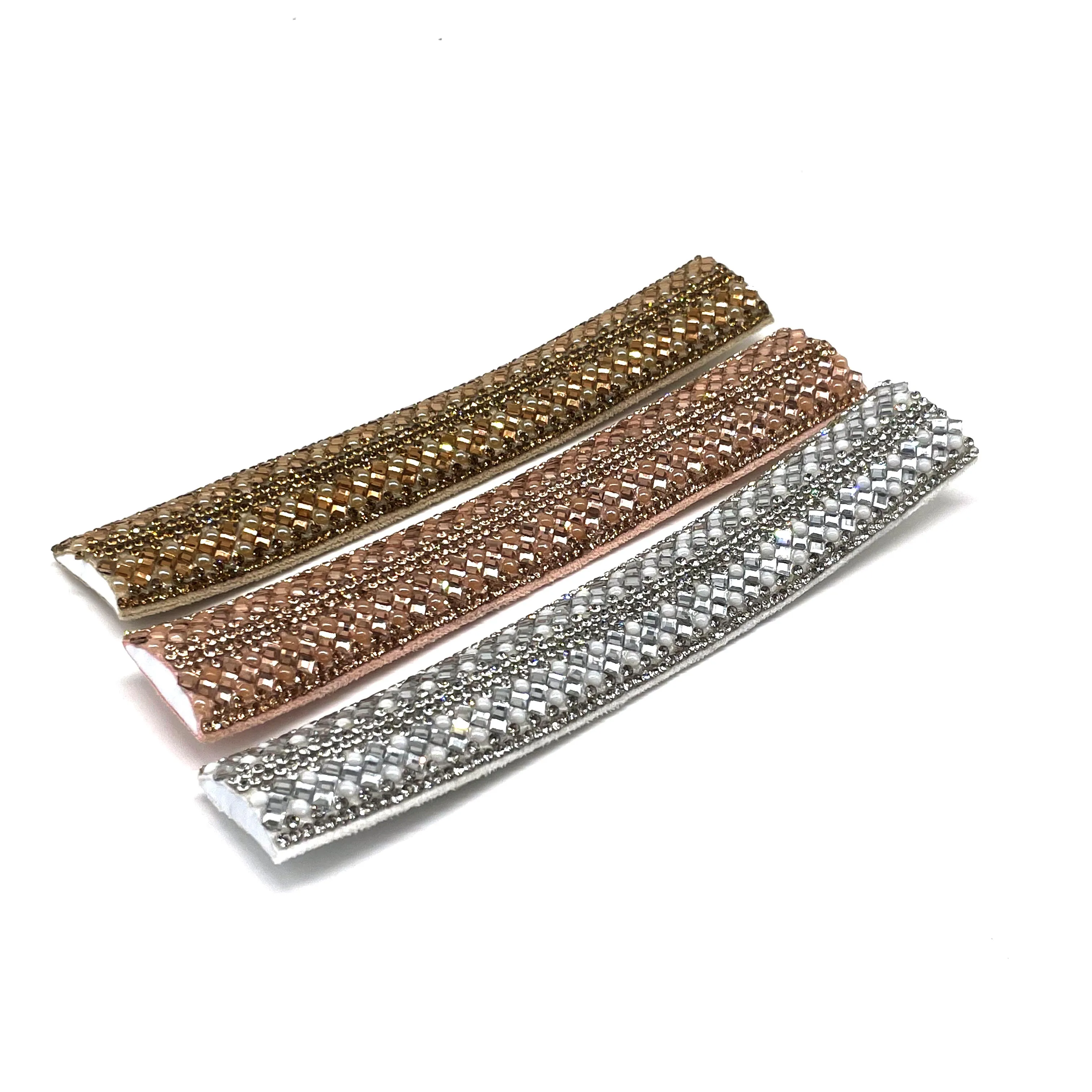 CY series strip crystal rope accepts custom rhinestone rope crystal chain for shoe decoration
