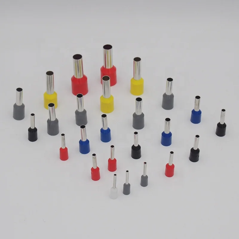 High Quality Full Size PVC nylon Pin terminal Copper Ferrules Automobile Non shrink Cord End Terminals cable conector