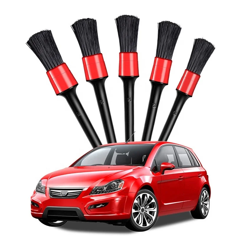 Zhenda 5Pcs Soft PP brush Car Washing Detailing Cleaning Brush Set