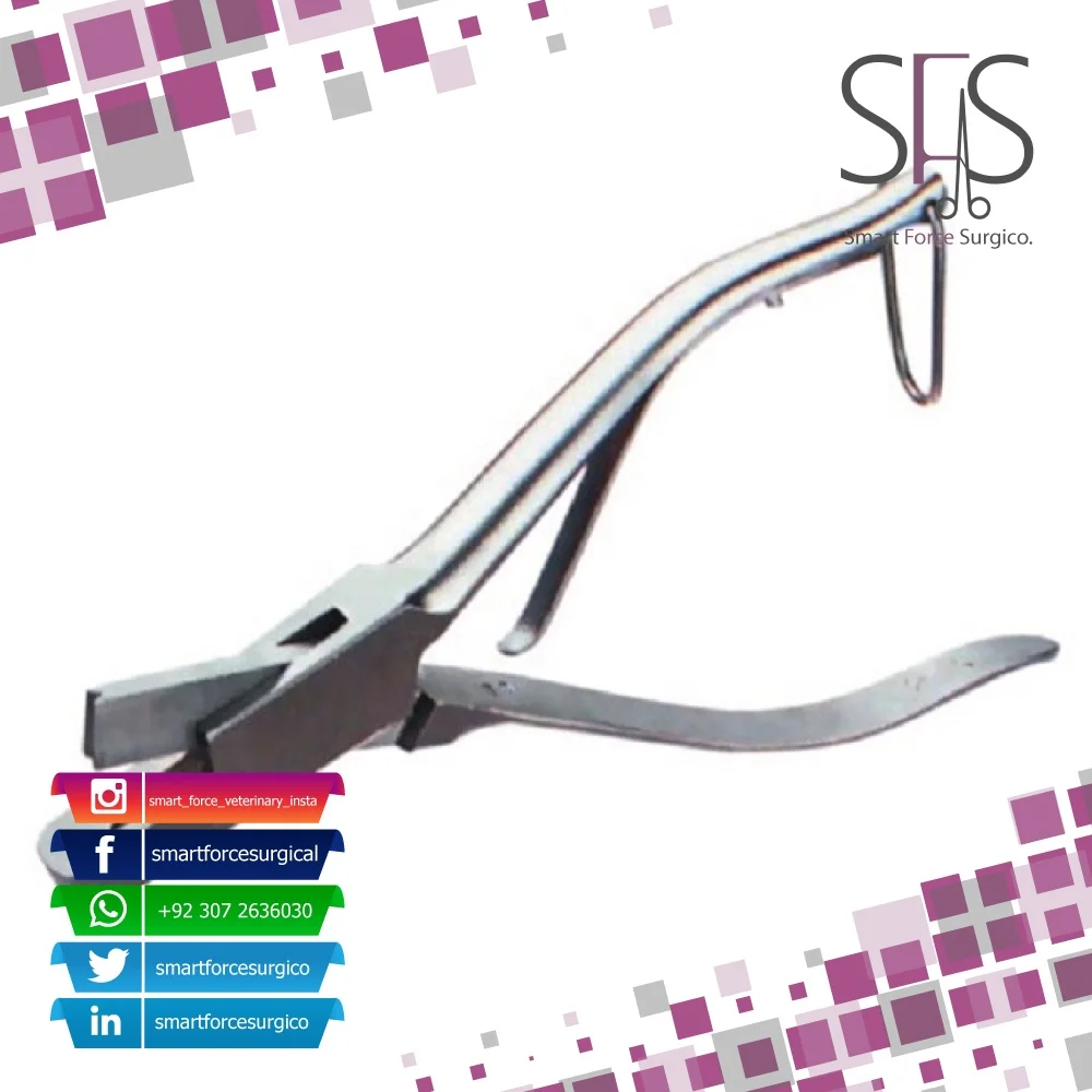 Ear Notcher U-V-W-Shape Animal Ear Notcher Plier for Notching Mark Pig Cattle Pliers Notches Clamp Veterinary Instruments