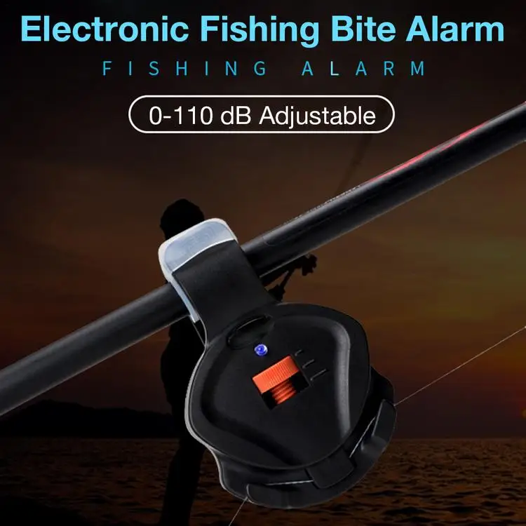 
Hot Sensitive Electronic Fishing Bite Alarm with LED Indicator Light Clip On Fishing Rod Fishing Bite Sound Alarm Alert Bell 