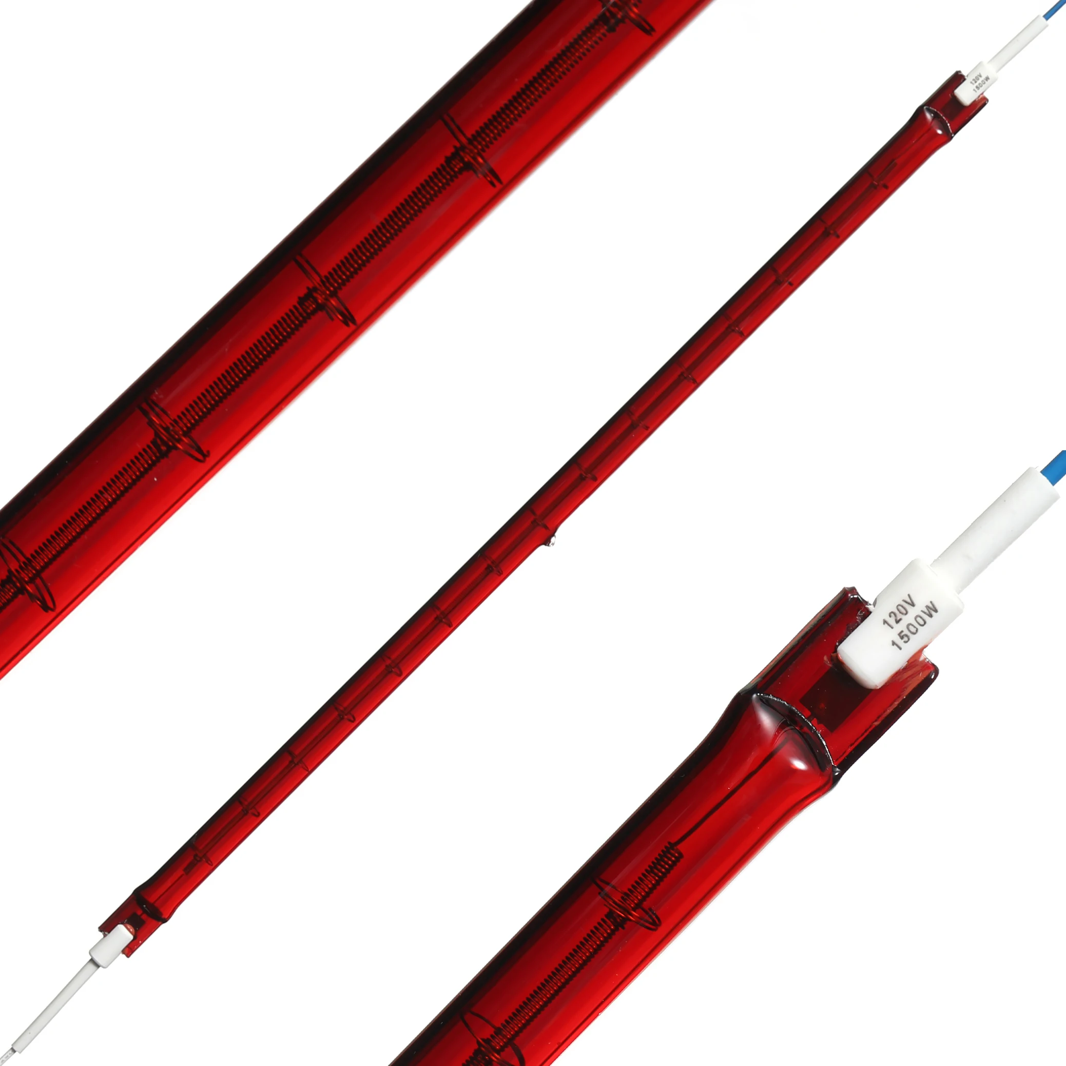 Shortwave Heating Tube Quartz Heater Ir Tungsten Halogen Infrared Painting Heat Lamp