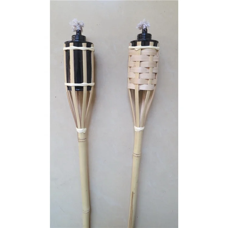 Island Bamboo Tiki Torch for Yard Party