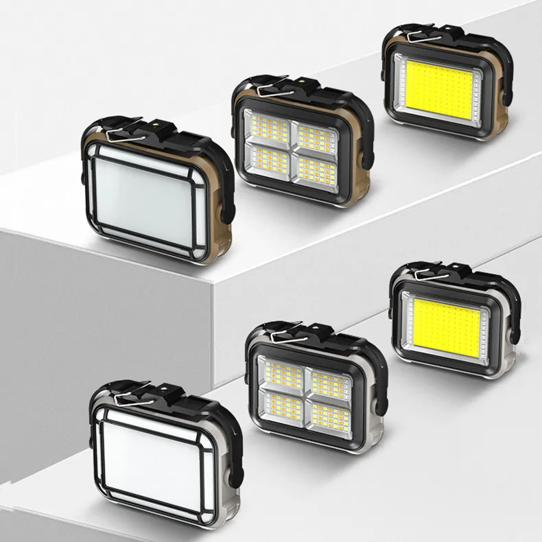 New Rechargeable Solar Flood Light Outdoor Portable LED Reflector Spotlight Rechargeable Floodlight Lamp With Magnet