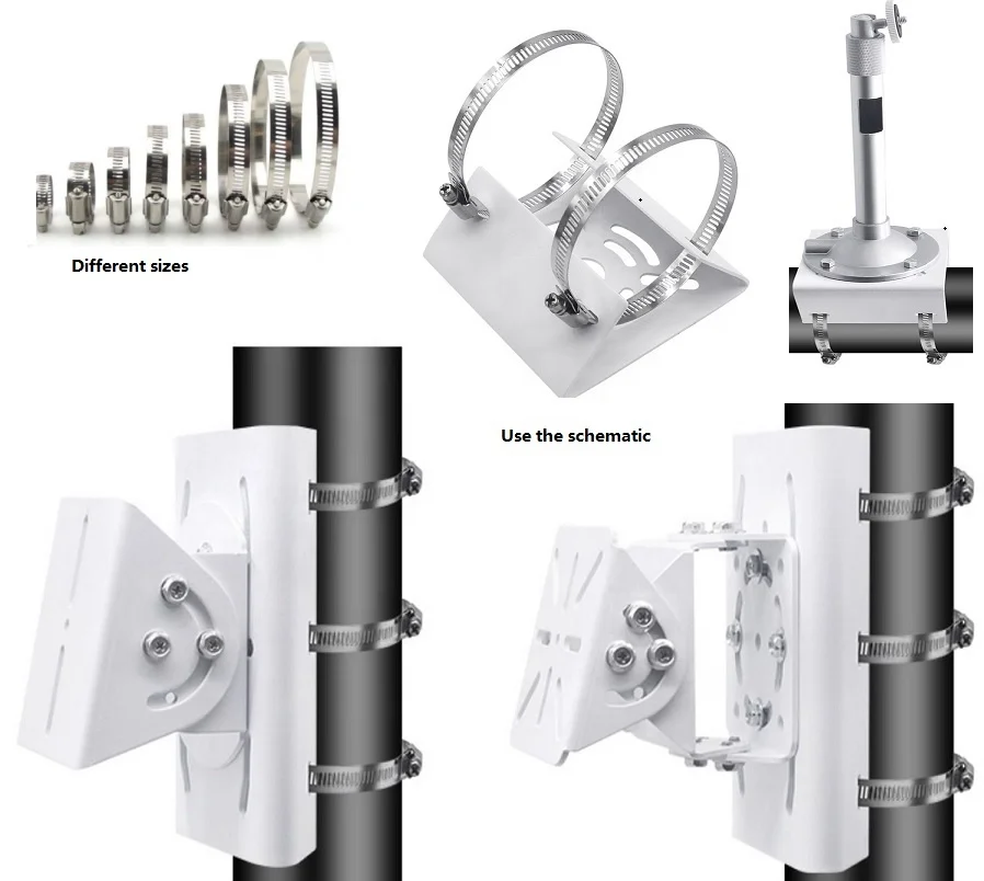 Heat resistance stainless steel Flexible Air Duct Hose Clamps Throat Hoop