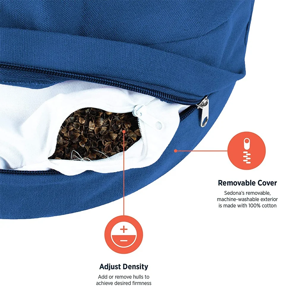 Manufacturer Customized Wholesale Crescent-shaped Meditation Mat Organic Outdoor Cushion