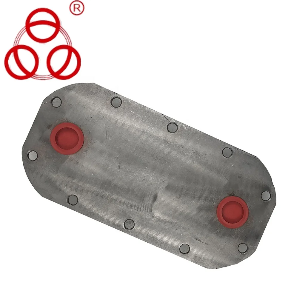 Auto diesel engine Cooling system parts truck oil water air cooler 23522416 10 11 14 16 plate used for Detroit Diesel Series 60