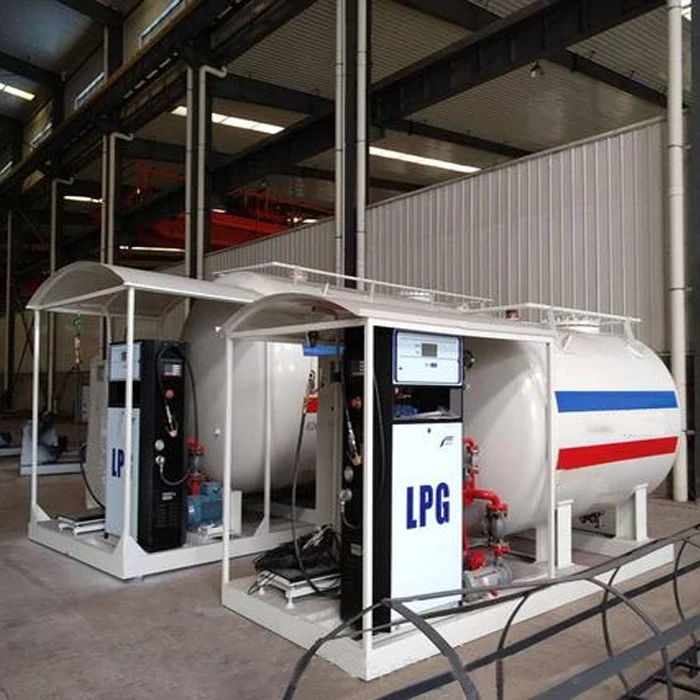 10000 liters cooking gas filling station with automatic LPG dispenser lpg skid mounted station/plant