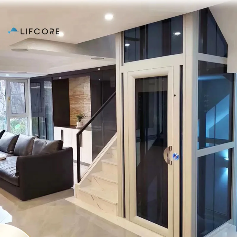 Fast installation safety 350-400kg load hydraulic garage small home open lift