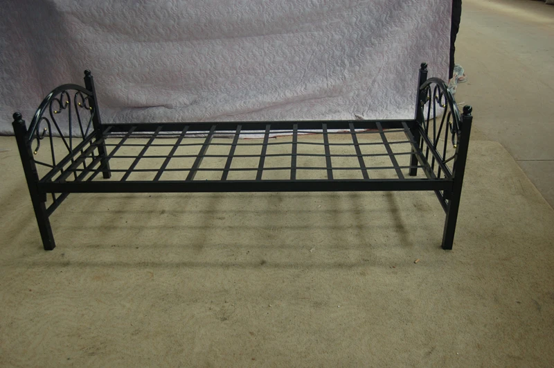 Dubai Qatar hot sale model bed frame metal single bed