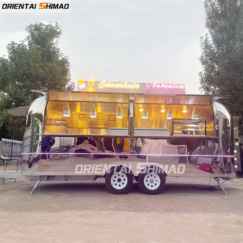 Oriental Shimao 2023 Popular Motorcycle Mobile Food Carts Horse Trailer Truck for Sale