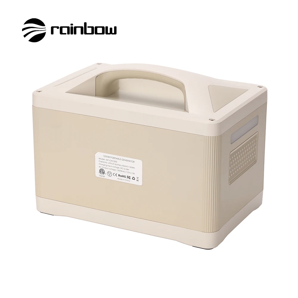 Best Outdoor Power Supply 1200W Lithium Ion Energy System Charging Rechargeable Portable Power Station For Laptop