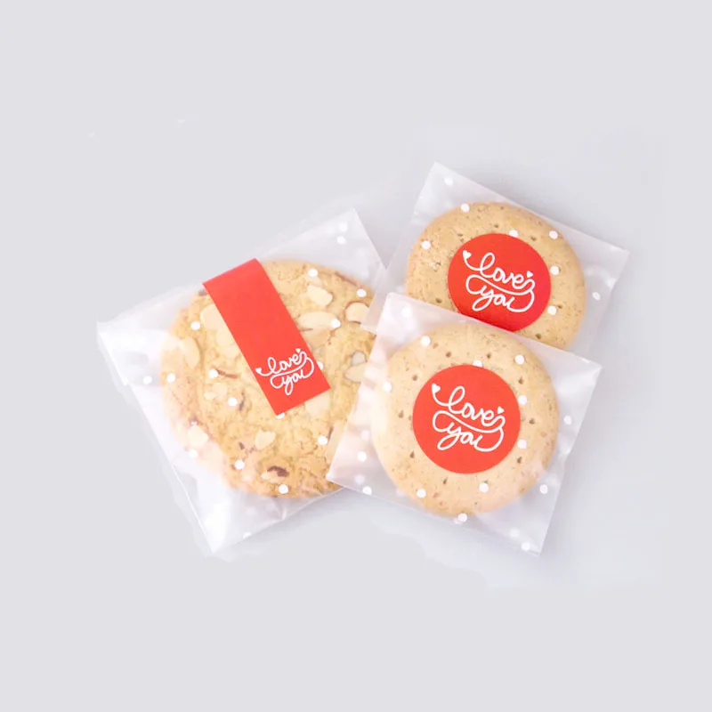Cookie Packaging Bag Transparent CPP Plastic Candy Bag With Custom Printing