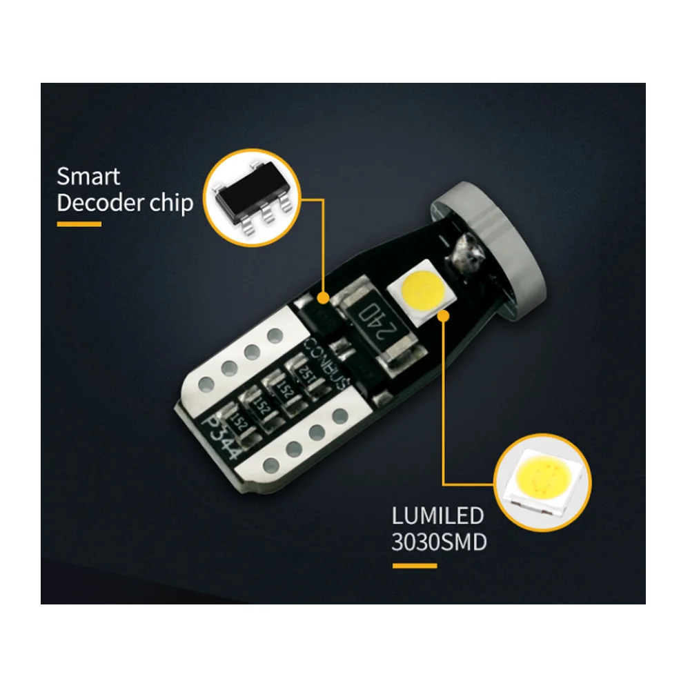 Car Accessories Canbus 3030 194 W5W Wedge Lights Bulb T10 Led Light