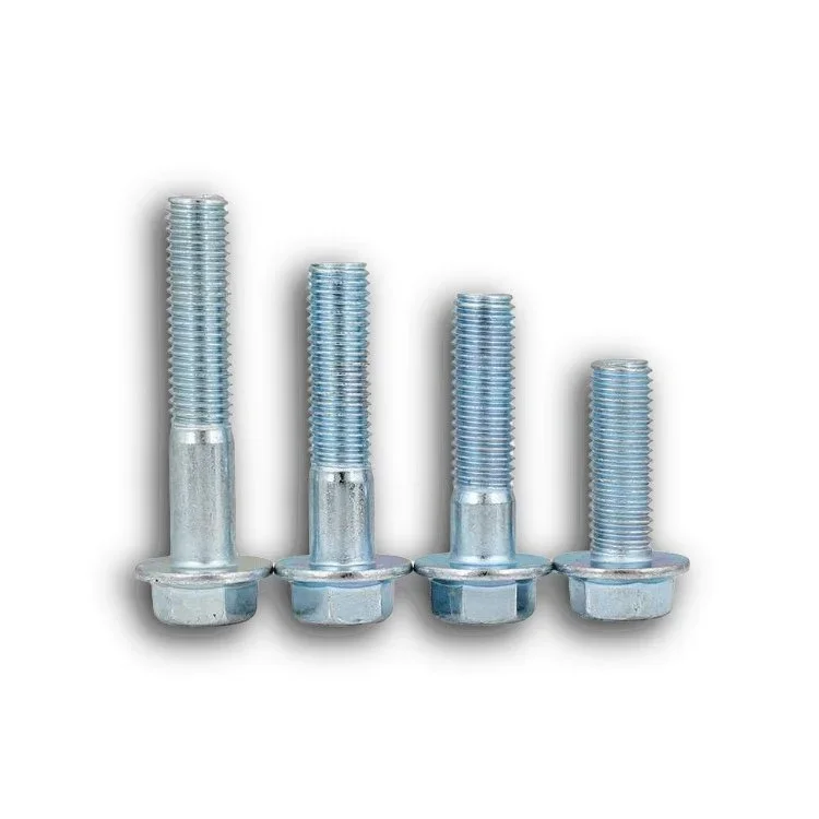 Chinese Factory Direct Sale Carbon Steel Fasteners Zinc Plain Galvanized DIN 6921 Hexagon Flange Bolt