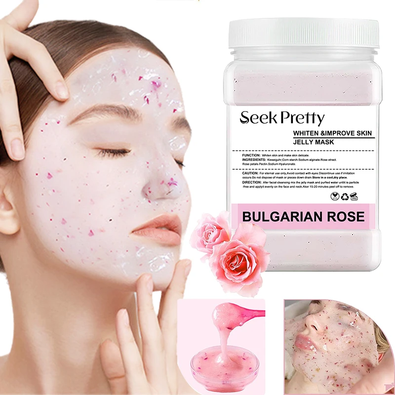 Facial Moisturizing Peel Off Hyaluronic Mask Powder Vegan 500g Soft Collagen Jelly Mask Powder Face Powder Mask