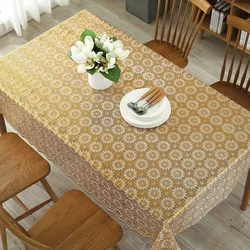 New Style Customized gold  fancy  hand crochet   tablecloths