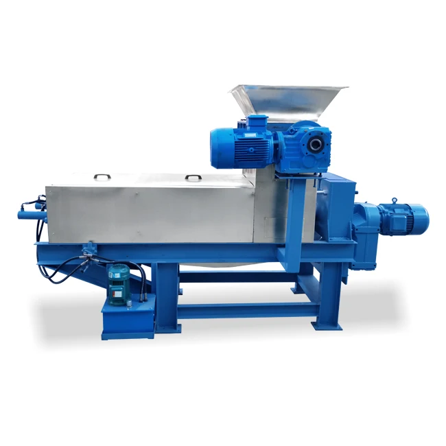 Spent grains organic refuse spiral dewaterer recycling machine