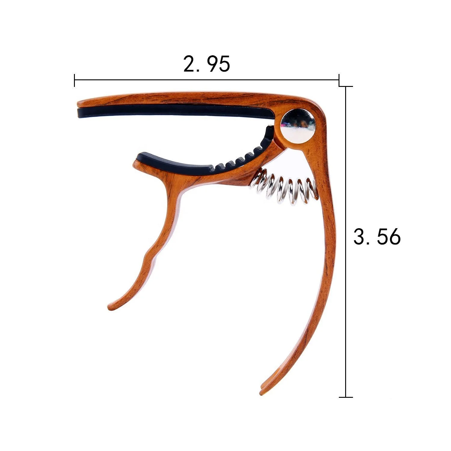hot selling dark wood grain classic guitar capo for guitar lover