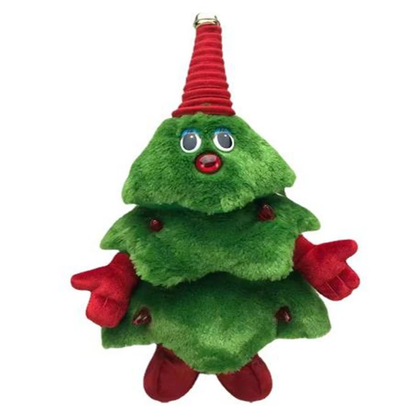 Wholesale singing Christmas tree toy Custom High Quality Stuffed Dancing Christmas Tree Toy