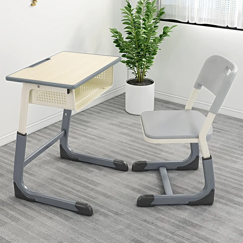 Ergonomic Modern Metal Student Desk & Chair Set Classroom School Furniture Set Factory Direct Sales