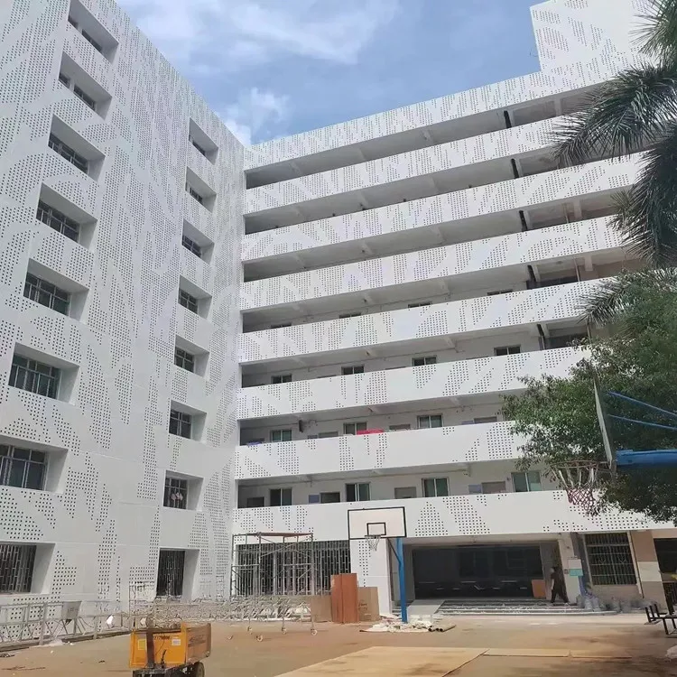 Outdoor Decorative Perforated Metal Panel Laser Cut Wall Cladding Exterior Sheet Metal Wall Panel Aluminum