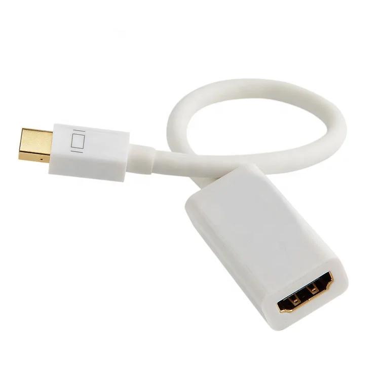 Оптовая продажа Мини DP Displayport штекер-hdmi arc аудио конвертер гнездовой и видео кабели для ПК ноутбука HD