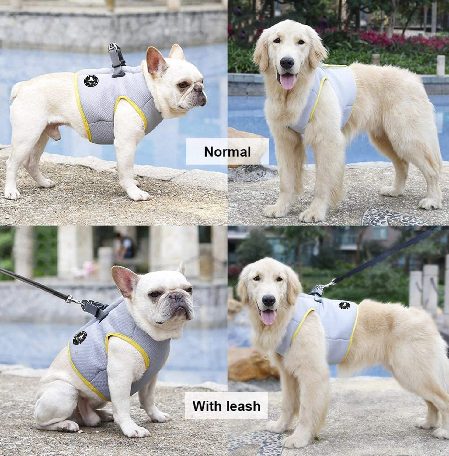 Breathable Cooling Coat Outdoor Reflective Anti-Heat Summer Blue Jacket Clothes For Medium And Large Seat Belt Tiny Dog Harness