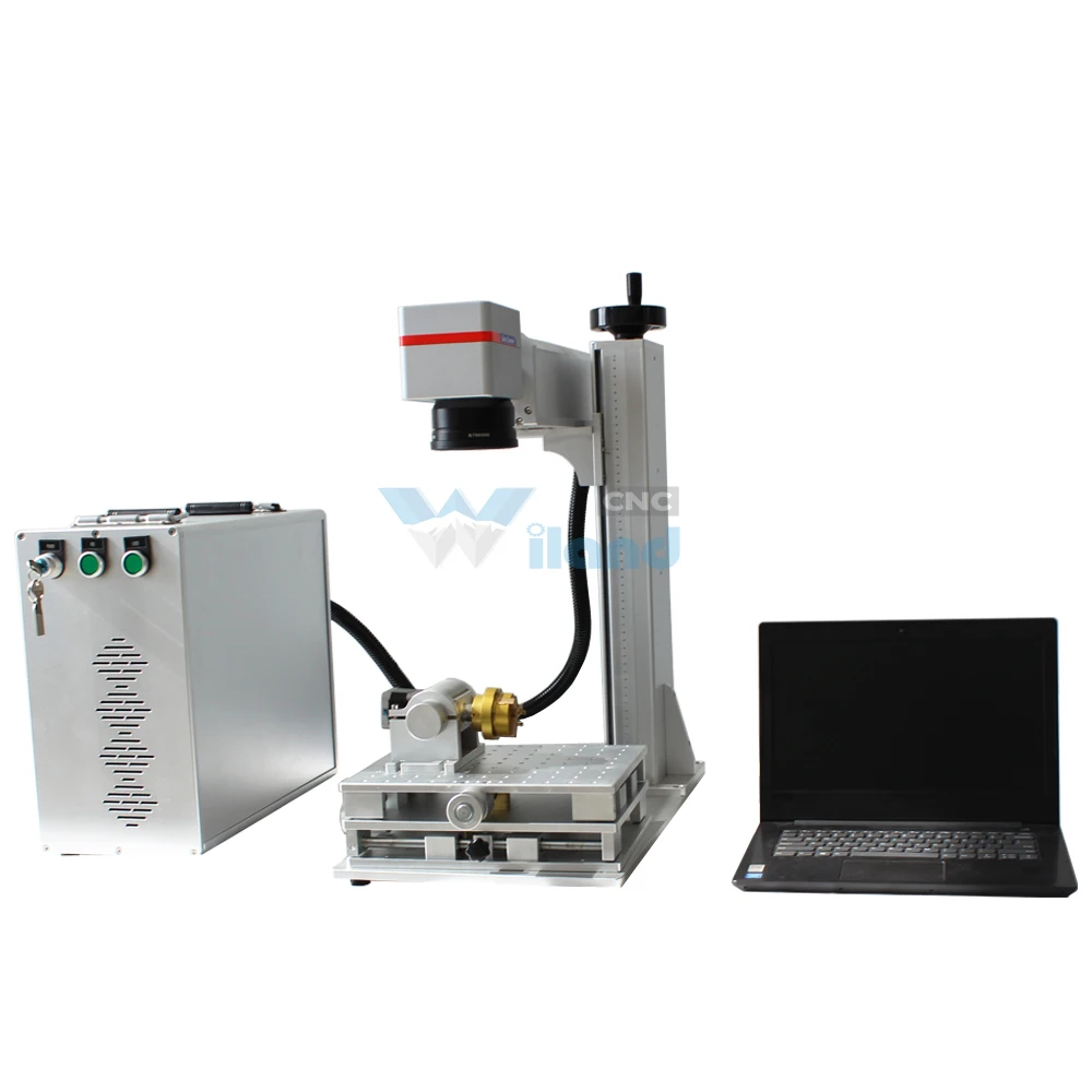 3d Portable Galvo Mopa Color Printer Printing Gun Barrel Jewelry Stainless Steel Laser Cutting Engraving Machine