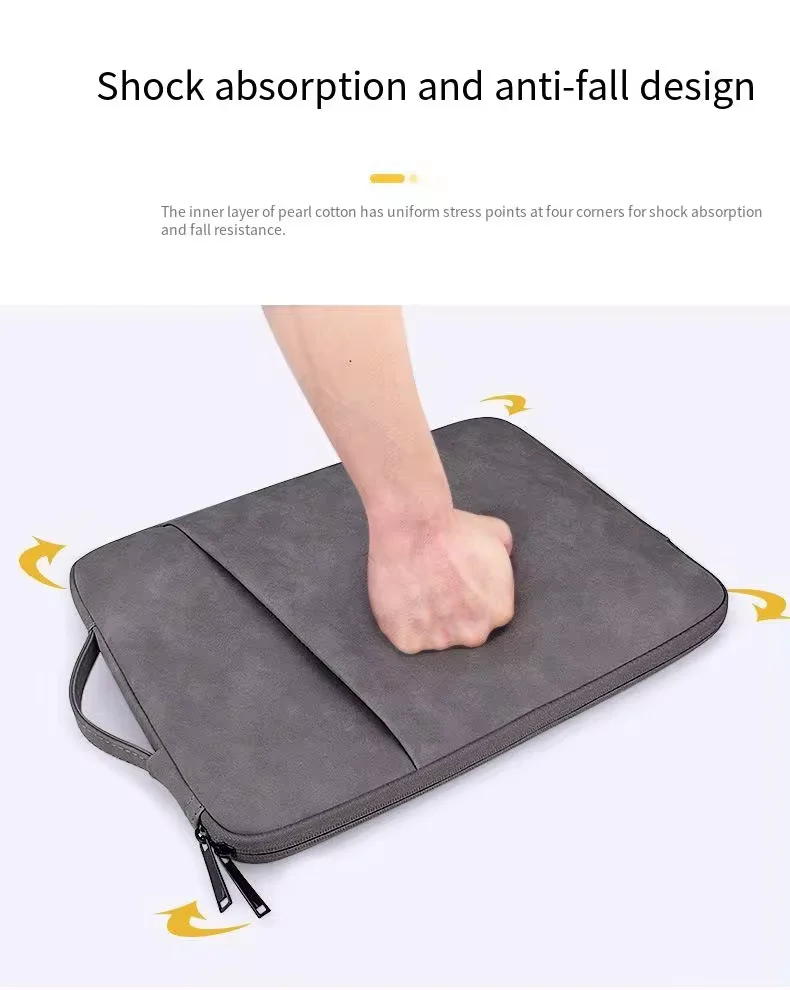 Quick wholesale waterproof velvet fabric 11 13 14 15 15.6 16 17 inch oxford fabric ladies laptop hand sleeve case bags