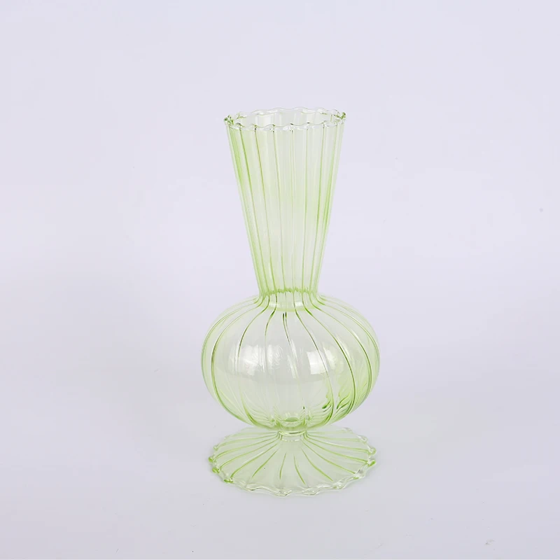 Самые популярные маленькие прозрачные стеклянные вазы для украшения дома, розовые цветочные вазы