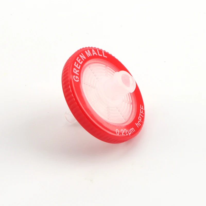 PTFE 13mm 0.22um Disposable Hydrophobic PTFE Syringe Filter For Lab Use