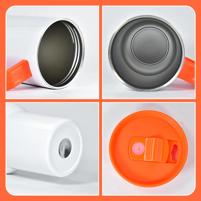 New style 40oz Stainless Steel double wall Insulated Sublimation Blank 40 oz Tumbler Camping Mug cup With Handle