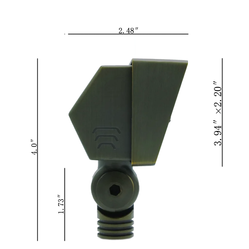 Integrated Solid brass Flood Light/Spot Light brass path light