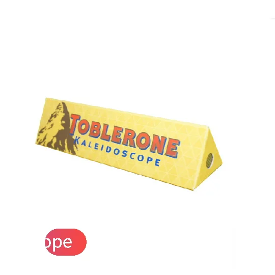 Оптовая продажа, калейдоскоп HonGe, индивидуальная форма, треугольник, рекламная детская Подарочная игрушка