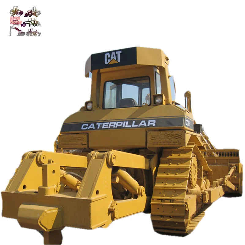 Renew Japan Caterpillar D7H crawler bulldozer for sale in China, used cheap D7 dozer in Shanghai