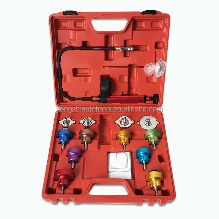 Good Quality Manufacture Car Radiator Water Pressure Test Kit 14 pcs Cooling System Tester For Vehicle Tools