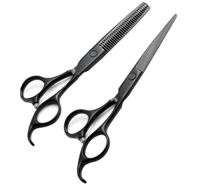 All stainless steel bright light custom color rainbow colored barber hair cutting scissors cutting