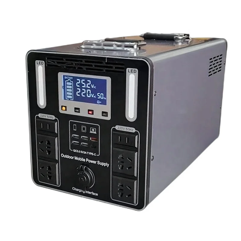 Ultrahigh 120AH Capacity Universal Plug Type Meeting Variety Power Needs 1200W Output Power Station Outdoor