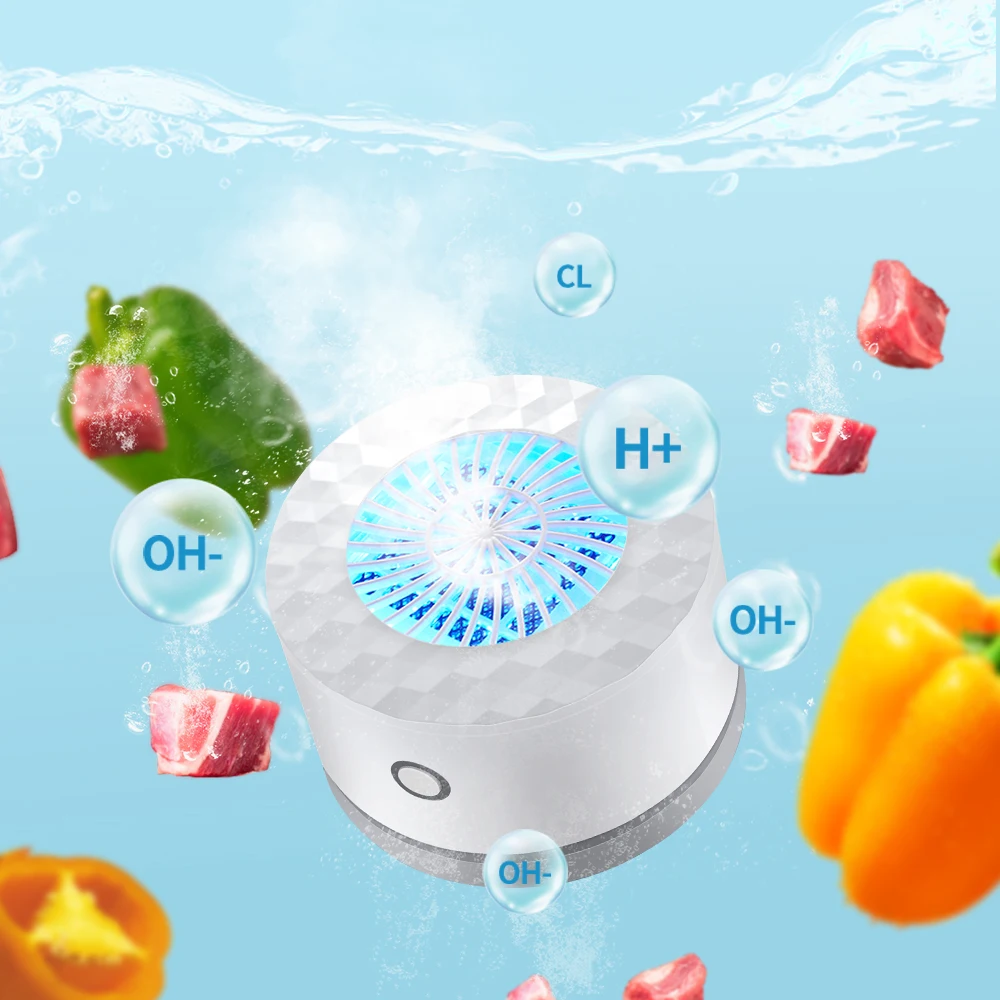 wholesale Eraclean Wireless mini vegetable washer vegetable mini washer Hydroxyl Generator Vegetable Cleaner