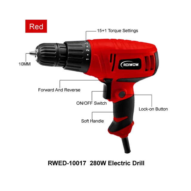 10MM Power Tools Electric Corded Impact Drill Machine High Electric Power Mini Hand Drill Portable Power Drill