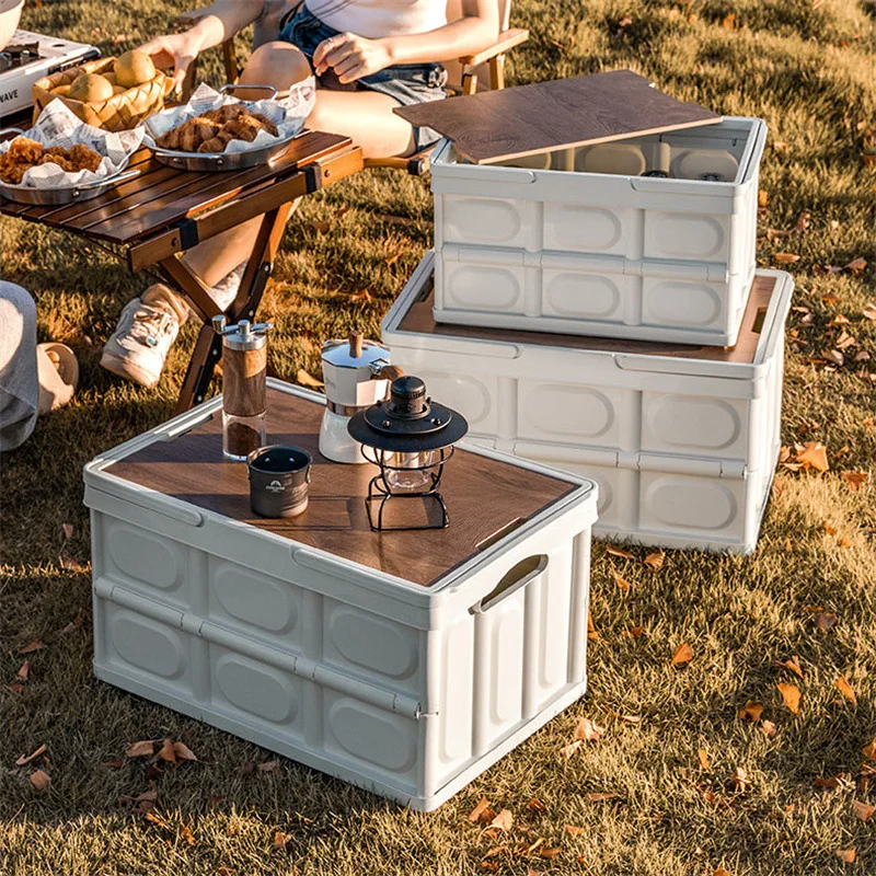 Multifunctional Practical Storage Box Sturdy Construction Outdoor Camping Thickened Folding Storage Box Save Space
