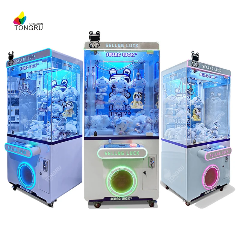 doll crane machine toy catcher plush grabbing coin operated games small mini claw machine with bill acceptor catch doll machine
