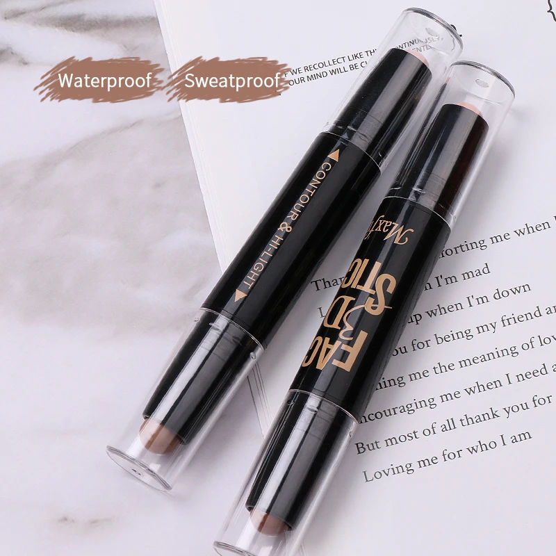 
Hot Selling Beginner Makeup Two Head 3D Cosmetics Nude Highlighter And Pro Concealer Pencil 