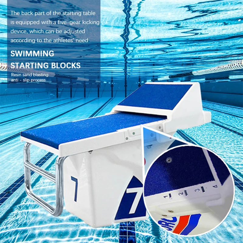 Portable Customized Diving Board, Non Slip Swimming Pool Starting Jumping Blocks/