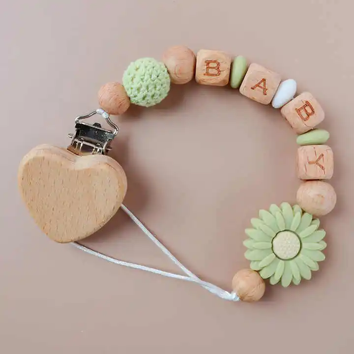 Daisy anti drop chain, large small daisy crochet yarn ball nipple chain
