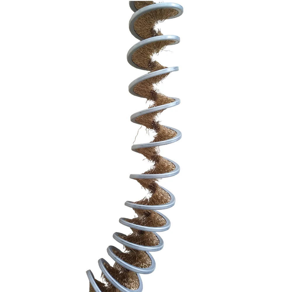 Internal Spiral Metal Small Thin Nylon Micro Circular Cylinder Copper Brass Stainless Narrow Rotary Cylindrical Wire Brush