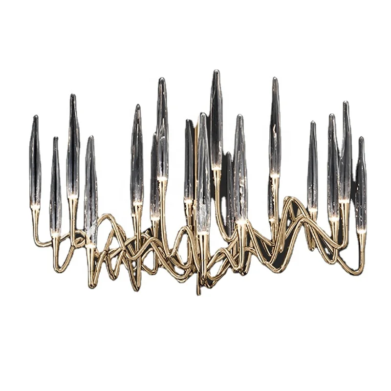 rattan chandelier modern round led pendant chandelier Bedroom restaurant cafe